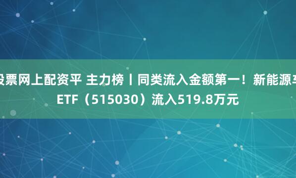 股票网上配资平 主力榜丨同类流入金额第一！新能源车ETF（515030）流入519.8万元