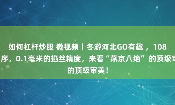 如何杠杆炒股 微视频丨冬游河北GO有趣 ，108道工序，0.1毫米的掐丝精度，来看“燕京八绝” 的顶级审美！